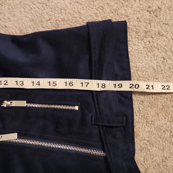 Wildflower navy faux suede moto jacket - Picture 7 of 12